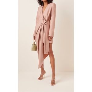 ACLER Dresden gathered cotton blazer dress